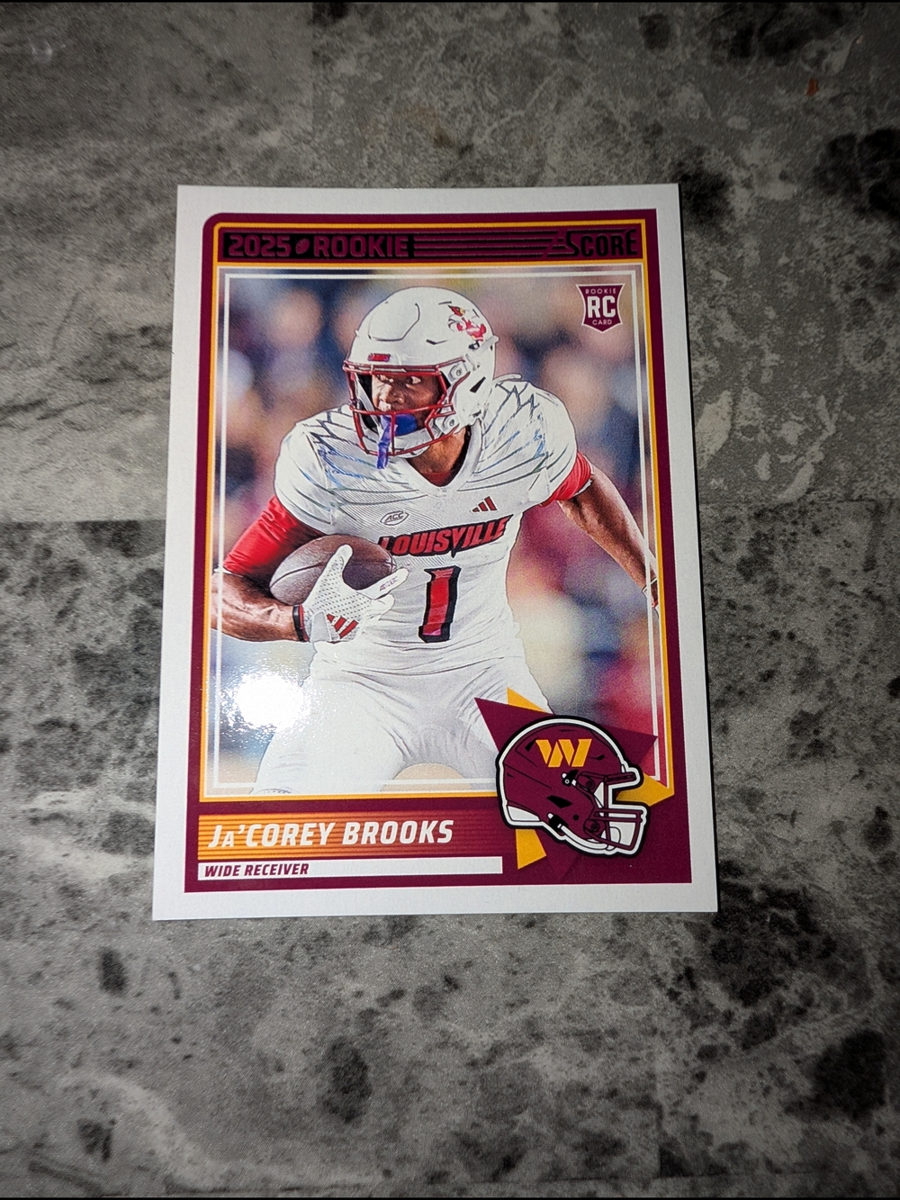 2025 Panini Score #61 Ja'Corey Brooks RC - Washington Commanders